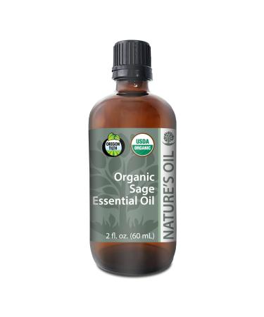 Best Sage Essential Oil Pure Certified Organic Therapeutic Grade 60ml
