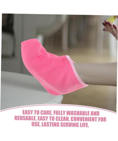 Ipetboom Paquet de Cire Pieds Paraffine 2 Paires pais Rose Fuchsia Bord Blanc Protection Hydratante Soins Spa Pied Professionnel Bain de Paraffine - Buy Online on GoSupps.com