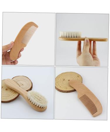 FOMIYES Scalp Massager & Shampoo Brush Set for Babies - Newborn Comb with Beech Wooden Body Brush and Neck Massager - Buy Online on GoSupps.com