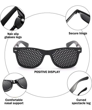 Hengrongshen Pinhole Glasses - 3 Pack Foldable Eye Relaxation Training Glasses for Improved Vision and Eye Health - Buy Online on GoSupps.com