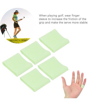 Restokki 5 Pcs Golf Finger Cover Sports Nonslip Elastic Rubber Portable Finger Protective Cover for Finger Support Knuckle 23mmVegetable - Buy Online on GoSupps.com