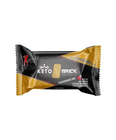 Keto Brick | Keto Snack Bar | Delicious and Easy Keto Snack on the Go | High Protein | High Fat | Sugar Free | Low Carb Bar (2 Pack Buttered Maple Pecan) Buttered Maple Pecan 2 Pack