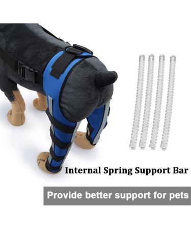 Adjustable Knee Brace for Dogs Pet Hind Legs Protector for CCL Injury Patella Luxation Arthritis Joint Pain Dog Leg Braces for Back Leg|Blue (S) - Buy Online on GoSupps.com