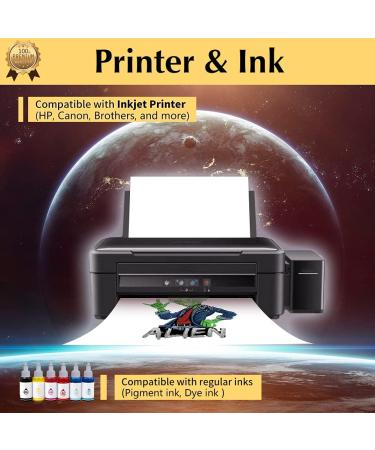 TransOurDream Tru-Iron Dark Fabric Heat Transfer Paper - 25 Sheets - 8.5x11 - Inkjet Printable Vinyl for T-Shirts - TRANS-D5-20 - Buy Online on GoSupps.com