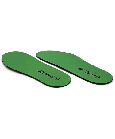 RUN619 Zero Drop Wide Shoe Insoles - Thin 3mm Flat Firm Inserts for EE Width Shoes - Men's 9-10 / Women's 10-11 - Buy Online on GoSupps.com