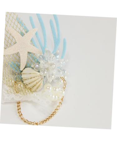 minkissy 1pc Hair Barrette Wedding Tiara Bridal Headpieces for Wedding Headdress Crystal Headband Beach Party Hair Goody Barrettes for Women Bobby Pins Pearl Bride Hair Accessories - Buy Online on GoSupps.com