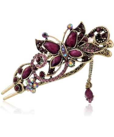 Beaupretty French Hair Pin hair for women Rhinestones Hair Clips hair for buns french pin Hairpins metal hair clips for women Rhinestones hairpin hair clips for women bride - Buy Online on GoSupps.com