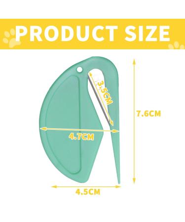 10-Piece Cat Knot Comb Set - Pet Hair Removal & Massage Brush for Cats - Green Pet Care Tool - Buy Online on GoSupps.com