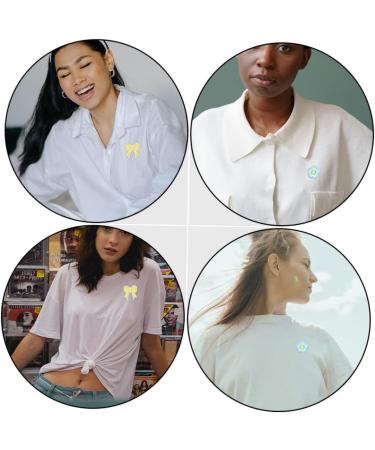 Operitacx 54 Pcs Cute Cartoon Cloth Sticker Retro Shirt Mini Clothes Iron Diy Cartoon Patches Bags Bow Tie - Buy Online on GoSupps.com