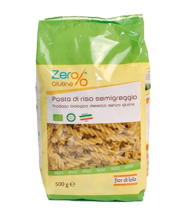Zer% Glutine Zer% Gluten Whole Rice Fusilli - 500 g - Set of 2 Gluten Free