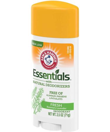 Arm & Hammer Essentials Deodorant Fresh 2.5 oz. (Pack of 2) Rosemary Lavender 2.5 Ounce (Pack of 2) - Buy Online on GoSupps.com