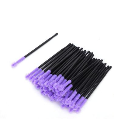 50 pieces of eyelash brushes eyelash cockup brush with long grip eyebrow-up-up brush for eyelash extensions and eyebrow stain (#2)
