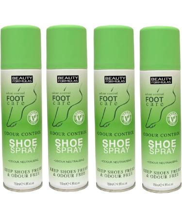 Beauty Formulas Odour Control Shoe Spray 150ml (PACK OF 4) - Buy Online on GoSupps.com