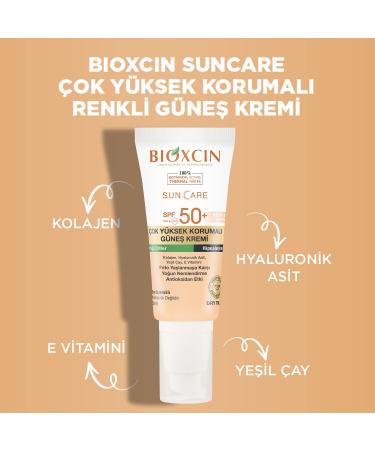 Bioxcin Sun Care Tinted Spf for Very High Protection Oily Skin Tinted Spf 50+ 50 Ml - Buy Online on GoSupps.com