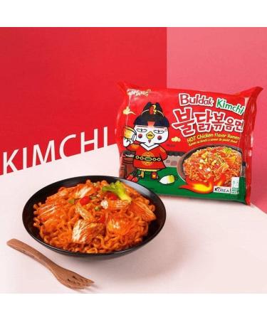 Samyang Kimchi Flavour Hot Chicken Noodle Ramen (Pack of 10) by CNMART - Buy Online on GoSupps.com