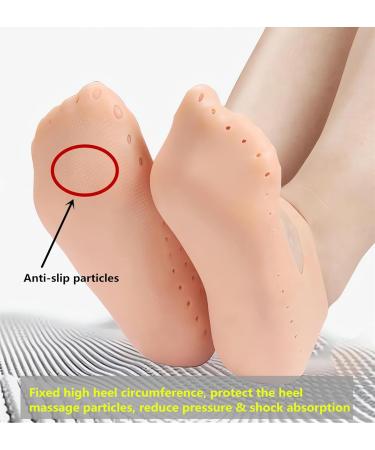 Moisturizing Socks 2 Pair Silicone Anti-split Moisturizing Socks Soft Breathable Foot Care Gel SPA Socks for Women and Men Foot Anti-cracking Protector for Dry Feet Ankles Cracked Heel Repair Large - Buy Online on GoSupps.com