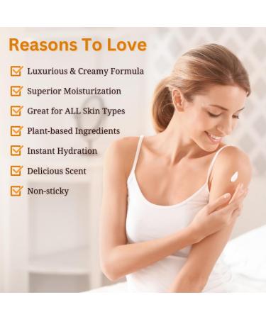 Orange & Vanilla Fusion Hand & Body Lotion, Natural Moisturizer for Dry Skin w/Aloe Vera, Coconut Oil, Ceramides, Vitamin B5, Vitamin E, Intense Moisturizing Cream 8 oz Orange & Vanilla 8 Fl Oz (Pack of 1) - Buy Online on GoSupps.com