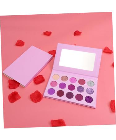 POPETPOP 15 Glitter Makeup Glitter Eye Shadow Colorful Eyeshadow Cosmetic Miss Matte Eye Shadow Box 1 count (Pack of 1) Purple - Buy Online on GoSupps.com