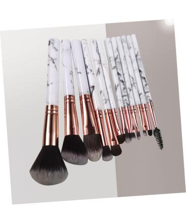 Baluue 12pcs Powder Marble Bristles Nylon Kit Brush Handle Makeup Cosmetics Synthetic - Buy Online on GoSupps.com