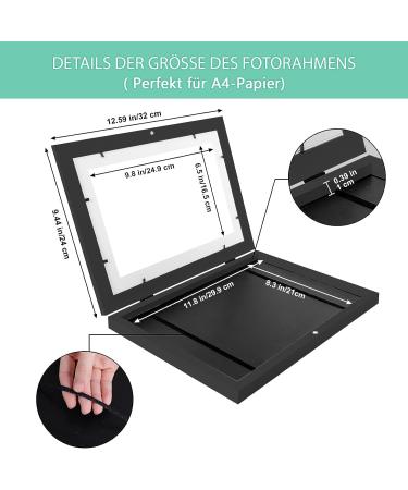 Nibser Front Opening Picture Frames for Children's Drawings | Fillable Kids Art Frames - International Shipping - Buy Online on GoSupps.com