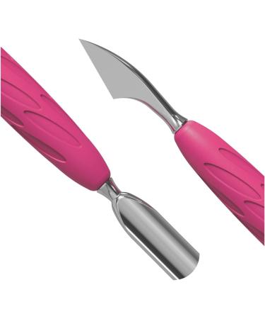 STALEKS PRO by Natury Nails Cuticle Pusher with Rubber Silicone Handle Stainless Steel UNIQ 10/3 - Buy Online on GoSupps.com