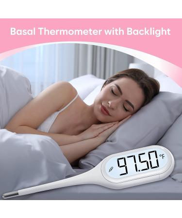 Digital Basal Body Thermometer for Ovulation Tracking | Easy Home Accurate BBT with Large LCD Display | High Precision Oral Thermometer - EBT-013 - Buy Online on GoSupps.com