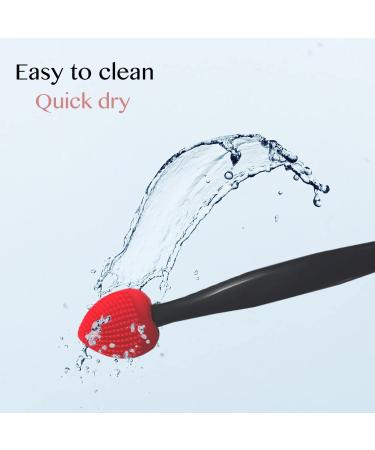 Silicone Lip Scrub Brush Exfoliator Tool - Double-Sided Lip Exfoliator Brush for Dark Lips - Buy Online on GoSupps.com