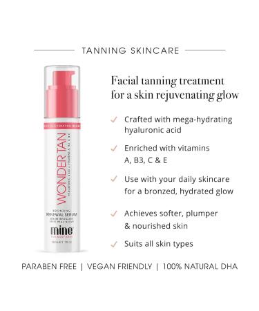 MineTan Tinted Moisturizer & Wonder Tan Bronzing Renewal Serum - Illuminate & Hydrate Your Face with Hyaluronic Acid & Vitamins | 2 Fl Oz - Buy Online on GoSupps.com