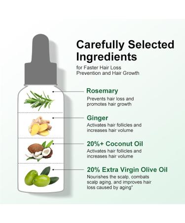 Rosemary Oil for Hair Hair Growth Oil Hair Rosemary Oil Relieve Dry Damaged Hair to Target Hair Loss Rosemary Hair Serum for Hair Rapid Growth and Thickening Trengthen Hair Roots - Buy Online on GoSupps.com