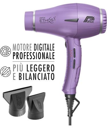 Parlux Ethos Professional digital hairdryer with negative ions Made in Italy color lilac - Buy Online on GoSupps.com