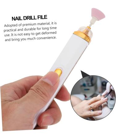 POPETPOP 2pcs nail polisher diamond grinding head nail art drill kit electric nail filer Portable File Machine nail art grinding head electric grinding machine abs pedicure Hand drill white 15.2X2X2CMx2pcs Whitex2pcs - Buy Online on GoSupps.com