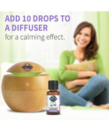 Garden of Life Lavender Essential Oil 0.5 fl oz - 100% Organic & Pure for Diffuser, Aromatherapy, Skincare & Relaxation - Buy Online on GoSupps.com
