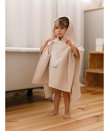 Molis & Co. Zinnia Hooded Beach Towel & Batheponcho for Kids (3-4 Years) - Oeko-Tex 100 Certified Light & Compact Bathrobe - Buy Online on GoSupps.com