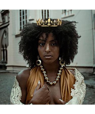 AOPRIE King & Queen Artemis Tiara and Crown | Crystal Hair Accessories for Wedding, Prom, Bridal, Birthday, Halloween & Christmas - Gold Princess Tiara for Women, Men, Girls & Boys - Buy Online on GoSupps.com