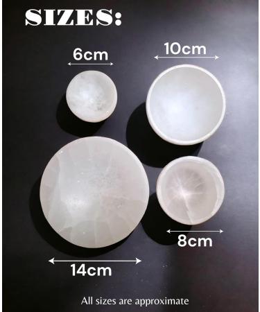 Selenite Handmade Charging Bowl - 6cm | Spiritual Energy Cleansing Plate for Meditation and Jewelry Storage - Buy Online on GoSupps.com