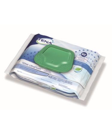 Tena Flushable Washcloths - 45 ea (Pack of 3)