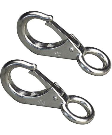 Stainless Steel 316 Mini Fixed Spring Snap Leash Hook with Quick Release - Marine Boat Rigging Hardware (83mm) - Buy Online on GoSupps.com