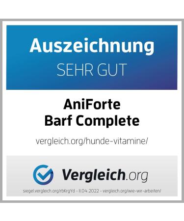 Aniforte BARF Complete Powder for Dogs - Natural Balanced Nutrition Rich in Minerals & Vitamins 500g - Ideal for Raw Feeding - Buy Online on GoSupps.com