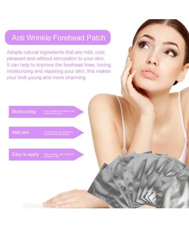 10 Pieces Forehead Anti-Wrinkle Pads | Skin Moisturizing Repair Stickers for Youthful Skin - Buy Online on GoSupps.com