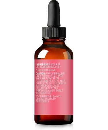 Cliganic Organic Moringa Oil - 100% Pure for Face & Hair | 1 Fl Oz Cold Pressed Unrefined - Buy Online on GoSupps.com