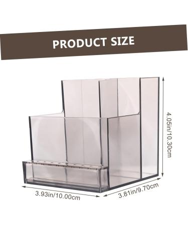 HONMEET 1pc Grinder Storage Rack Manicure Mailbox Bracket Nail Art Stand Tweezer Kit Acrylic Brush Holder Nail Drill Bits Organizer Tech Mobile Phone Holder Nail Polisher Organizer Plastic 10.3x9.7cm Black - Buy Online on GoSupps.com