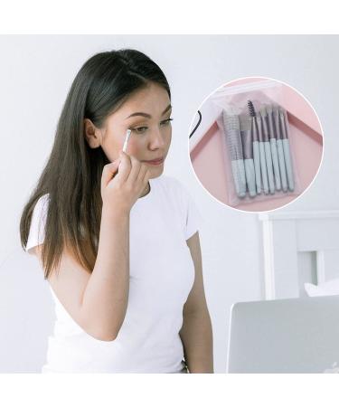 TouGod 8pcs Makeup Brush Set with Leather Bag | Professional Portable Travel Brushes for Powder Concealer Blush & Eye Makeup - Buy Online on GoSupps.com