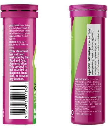 Lift Glucose Fast-Acting Glucose Chewable Energy Tablets Raspberry 10 ct Tube (Pack of 12) 10 Count (Pack of 12) Raspberry - Buy Online on GoSupps.com