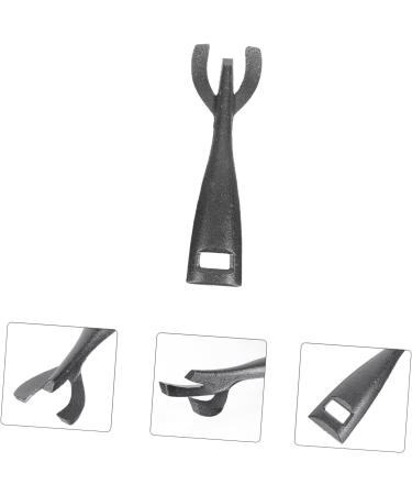 OFFSCH Steak Plate Fork Toaster Oven Pan Stainless Steel Frying Pan Metal Cooking Utensils Bowl Gripper Fajita Skillet Clip Stainless Frying Pan BBQ Clamps Cookware Holder BBQ Clips Black - Buy Online on GoSupps.com