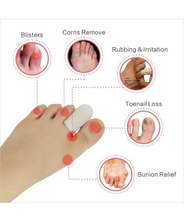 PEDIMEND Silicone Gel Toe Protector Cap (3PAIR) - Gel Toe Cushion - Toe Separators - Prevent Friction Injury / Blisters / Corns / Calluses - Prevent Toe Rubbing - UNISEX - Foot Care - Buy Online on GoSupps.com