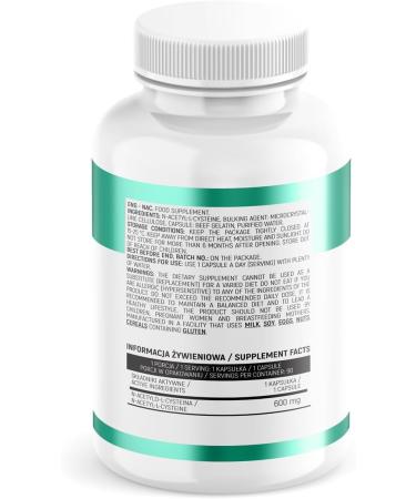 INSPORT Nutrition - NAC (N-AcetylCystein) 600mg - Professional sports supplement - Amino acid - Liver protection - Detoxification - Health protection line - 90 capsules - Buy Online on GoSupps.com