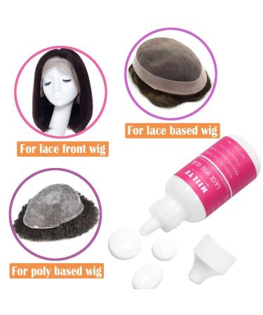 MIILYE Wig Adhesive & Glue Remover Set - Invisible Waterproof Bonding for Lace Front Wigs, Toupees, and Hairpieces - Buy Online on GoSupps.com