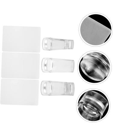 POPETPOP 2 Sets Nail Grooming Kit Salon Supplies Nails Gel Kit Beauty Supplies Nail Tool Nail Art Tools Silicone Manicure Printing Plates Handle Women's Fully Transparent Acrylic - Buy Online on GoSupps.com