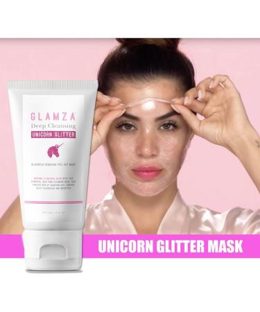 Glamza Unicorn Glitter Peel Off Mask Deep Cleansing Pore Black Head Blackhead Skin Care - Buy Online on GoSupps.com