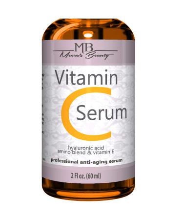 DOUBLE SIZED (2 oz) PURE VITAMIN C SERUM FOR FACE With Hyaluronic Acid - Anti Wrinkle, Anti Aging, Dark Circles, Age Spots, Vitamin C, Pore Cleanser, Acne Scars, Organic Vegan Ingredients - Buy Online on GoSupps.com